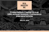 Craig-Hallum Capital Group 12th Annual Investor Conference ...s2.q4cdn.com/535949811/files/doc_presentations/2015/Craig-Hallu… · 12th Annual Investor Conference PRESENTATION ...