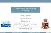 TensorFlow for amplitude analyses · 2018-11-22 · Has Python, C++ and Java front-ends. Python is more developed and (IMO) more convenient. Faster development cycle, more compact