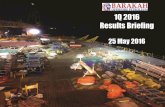 1Q 2016 Results Briefing - ChartNexusir.chartnexus.com/barakah/docs/qr/May 16- 1QFY16_for emailing.pdf · 1Q16 Results ended 31 March 2016 | 3 1 Net of unrealised loss on foreign