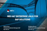SAP SOLUTIONS RED HAT ENTERPRISE LINUX FORpeople.redhat.com/abach/SAP/FILES/01 - RHEL for SAP...SAP Specific Contents of “RHEL for SAP Solutions” Red Hat Enterprise Linux for SAP