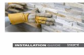 INSTALLATION GUIDE - Koni Materialsusing a chalk line. This chalk line will keep your bricks in line as you install. See pg. 21 for an example of stone veneer application with a chalk