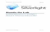 Silverlight Business Apps: Module 8 - Advanced OOB, Custom ...az12722.vo.msecnd.net/silverlight4trainingcourse1-3... · Event Administrator Dashboard 7 | P a g e Exercise 2: Custom