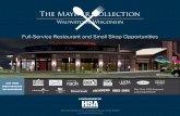 Wauwatosa, Wisconsin€¦ · Wauwatosa, Wisconsin 9,200 SF full-service restaurant space ideal for steakhouse, Italian restaurant, brewpub, Asian restaurant, or other cuisines! 11250