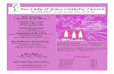 Our Lady of Grace Catholic Churchourladyofgracechurch.com/wp-content/uploads/2018/... · — Zephaniah 3:15b Tercer Domingo de Adviento 16 de diciembre de 2018 El Señor sera el rey