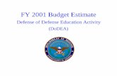 FY 2001 Budget Estimate - Under Secretary of Defense · Fiscal Year (FY) 2001 Budget Estimates reflecting a price increase of $42.2 million and a program decrease of $32.3 million.