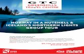 NORWAY IN A NUTSHELL & ICELAND’S NORTHERN LIGHTS GROUP TOUR · Accommodation • Fully escorted coach tour in Iceland ... Transportation by Coach, services of local guide and entrance