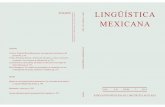 LM VII 2 - AMLAamla.org.mx/linguistica_mexicana/Vol_VII_2/2013070202a.pdfLINGÜÍSTICA MEXICANA, VOL.VII, NÚM. 2, 2013 104 las wa. Para guiar y verificar la opinión de la autora,