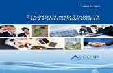Strength and Stability - accordfinancial.com · Strength and Stability in a Challenging World. Enclosed are the financial statements, as well as Management’s Discussion and Analysis,