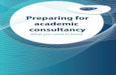 Preparing for academic consultancy - Jobs.ac.uk€¦ · You might not have the right ˜t to academic consultancy - so take a look at the next task to assess whether consultancy ˜ts
