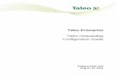 Taleo Enterprise Taleo Onboarding Configuration Guide€¦ · The Onboarding Administration menu allows system administrators to fully configure the Onboarding product, as well as