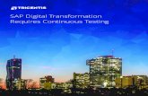 20180418 SAP Digital Transformation - Microsoft Azure · business process changes. Tricentis also offers strong integration with SAP Solution Manager 7.2, with new features in Tricentis