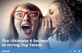 The Ultimate 6 Secrets to Hiring Top Talentweb.jobvite.com/rs/703-ISJ-362/images/6SecretsHiringTopTalent.pdf · function--delivering 40% more profit growth than the next HR function.