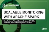 WITH APACHE SPARK SCALABLE MONITORING...Frameworks: Apache Spark, Tensorflow and more. Designing high performance and scalable ML Designing high performance and scalable ML platform