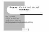 Support Vector and Kernel Machines - University of Rochesterstefanko/Teaching/09CS446/... · 2009-01-08 · A Little History z SVMs introduced in COLT-92 by Boser, Guyon, Vapnik.