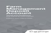 Farm Management Deposit Account - St.George Bank · iii. This is the Farm Management Deposit Account – Terms and Conditions booklet. To assist you to understand this booklet, it