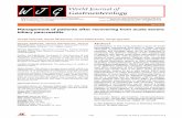 Management of patients after recovering from acute severe ... · management of patients after recovering from an acute episode of severe biliary pancreatitis. The electronic databases