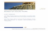 BOARD OF SOCIAL WORK - West Virginia Legislaturewvlegislature.gov/legisdocs/reports/perd/Socialwork_May... · 2018-05-21 · REGULATORY BOARD REVIEW BOARD OF SOCIAL WORK MAY 2018