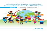 Conceptualizing Inclusive Education and Contextualizing it ... · Statement promotes the “recognition of the need to work towards ‘schools for all’ − institutions which celebrate