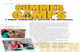 STORY BY JENNIFER STREISAND PHOTOS PROVIDED SUMMER … · STORY BY JENNIFER STREISAND PHOTOS PROVIDED A WINNING COMBINATION OF EDUCATION AND INDEPENDENCE SUMMER CAMPS I t may be the
