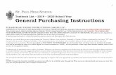 Textbook List 2019 2020 School Year General Purchasing ...€¦ · Textbook List – 2019 – 2020 School Year General Purchasing Instructions PLEASE READ THESE INSTRUCTIONS CAREFULLY!