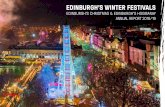 EDINBURGH S WINTER FESTIVALS · Edinburgh’s Christmas and Hogmanay festivals are internationally renowned and a source of real pride for the Capital. The festive season got off