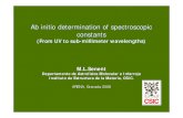 Ab initio determination of spectroscopic constantsfqm292/Senent.pdf · CH+ A simple variational-numerical approach to the ro-vibrational spectrum of diatomic molecules. An application