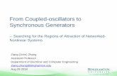 From Coupled-oscillators to Synchronous Generatorscoco.binghamton.edu/ziang-zhang2-slides.pdf · From Coupled-oscillators to Synchronous Generators -- Searching for the Regions of