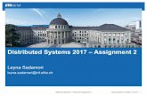Distributed Systems 2017 –Assignment 2 - ETH Z€¦ · Distributed Sysyems –Introduction Assignment 2 Leyna Sadamori|October13, 2017| § Resources:Identified by URIs §State and