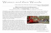 Women and their Woods - Delaware Highlands Conservancy · landowners in northeast Pennsylvania to form Women and their Woods. In 2008, with the support of the Delaware Highlands Conservancy,