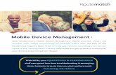 Mobile Device Management - Routematch · Mobile Device Management With Routematch’s Mobile Device Management (MDM) solution, clients can monitor their tablet investments on multiple