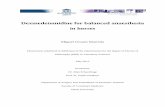 Dexmedetomidine for balanced anaesthesia in horses · Dexmedetomidine for balanced anaesthesia in horses Miguel Gozalo Marcilla Dissertation submitted in fulfilment of the requirements