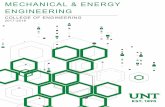 MECHANICAL & ENERGY ENGINEERING€¦ · sub-discipline of heat transfer within mechanical and energy systems. The area of clean energy and the environment, however, is much more inter-disciplinary