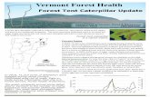 Vermont Forest Healthfpr.vermont.gov/sites/fpr/files/Forest_and_Forestry... · Forest Service, Forest Health Protection). The graph compares annual acres defoli-ated in Vermont to