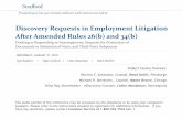 Discovery Requests in Employment Litigation After …media.straffordpub.com/.../presentation.pdf2018/01/31  · Discovery Requests in Employment Litigation After Amended Rules 26(b)