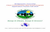 Keep it Clean, Keep it Green! - Bridgewater · 1. All organizations must submit a completed mini grant application, proof of non-profit status form, and individual release forms for