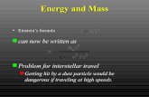 Energy and Mass - Cornell Universityhosting.astro.cornell.edu/.../lectures/18BlackHoles.pdfDeath of a Massive Star Original Mass > 15 MSUN Core Mass > 2 MSUN Very fast core collapse