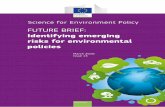 FUTURE BRIEF - European Commission · Science for Environment Policy (2016) Identifying emerging risks for environmental policies. Future Brief 13. Produced for the European Commission