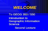 Geography 176A Introduction to Geographic Information …pages.geo.wvu.edu/~Elmes/Geog350/Lecture02.pdf20 A Brief History of GIS (cont.) The 1960s saw many new forms of geographic