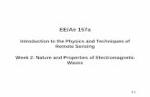 PRINCIPLES AND TECHNIQUES OF REMOTE SENSINGee157/lecture_note/CLASS2.pdf · Introduction to the Physics and Techniques of Remote Sensing ... • A variety of techniques are used to