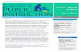 School Nurse Update - Wisconsin Department of Public ...SCHOOL NURSE UPDATE ISSUE# 19 1 . School Nurse Update #19 5/15/18 . ... School nurses are encouraged to educate themselves and