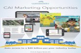 CAI Marketing Opportunities...Opportunities Digital Marketing Opportunities Each year, more than 300,000 unique visitors explore CAI’s website to use our searchable directo-ries