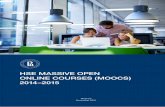 HSE MASSIVE OPEN ONLINE COURSES (MOOCS) 2014–2015...Gref for the support, which Sberbank provided during the launch of HSE MOOCs project on ... of Data Analysis will start in January