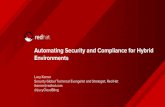 Automating Security and Compliance for Hybrid Environments · Container content scanners & vulnerability management tools Container runtime analysis tools Security Information and