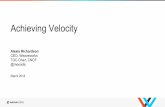 Achieving Velocity - Oliver Wyman...Kubernetes, Docker, Terraform, & more • Our entire system including code, config, monitoring rules, dashboards, is described in GitHub with full