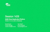 SUSE Cloud Application Platform Interlock · Adding DRBD support for persistent storage. SLE HA Extension as an optional entitlement – contains DRBD • CAP requires a Kubernetes