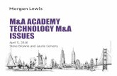 Apr 5 - Technology M&A Issues · – Work with outside counsel to prepare a thorough and detailed IP due diligence request list covering patents, trademarks, copyrights, trade secrets,