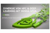 SYNERGIEVON HPC & DEEP LEARNING MITNVIDIA GPUS · other accelerated applications • Need multiple jobs from different users to co-exist on the same servers NVIDIA Libraries NVIDIA