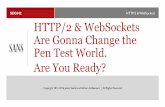 SEC642 HTTP/2 & WebSockets Are Gonna Change …...SEC642 | Advanced Web Penetration Testing 3 WEBSOCKETS RFC 6455 in 2011 •Provides full-duplex communications over a TCP connection