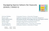 ESSEX – Equipping Sparse Solvers for Exascale · 2018-12-20 · Equipping Sparse Solvers for Exascale (ESSEX / ESSEX II) Gerhard Wellein Computer Science, University Erlangen .