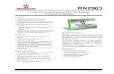 RN2903 LoRa Technology Transceiver Module Data Sheetww1.microchip.com/downloads/en/DeviceDoc/50002390D.pdf · Class A protocol specifications. It integrates RF, a baseband controller,